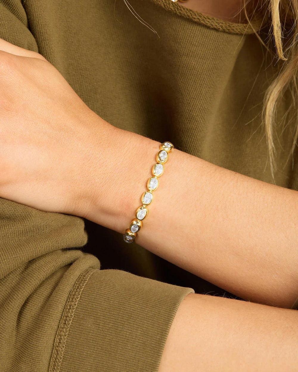 Melinda Maria She's a Boss Tennis Bracelet