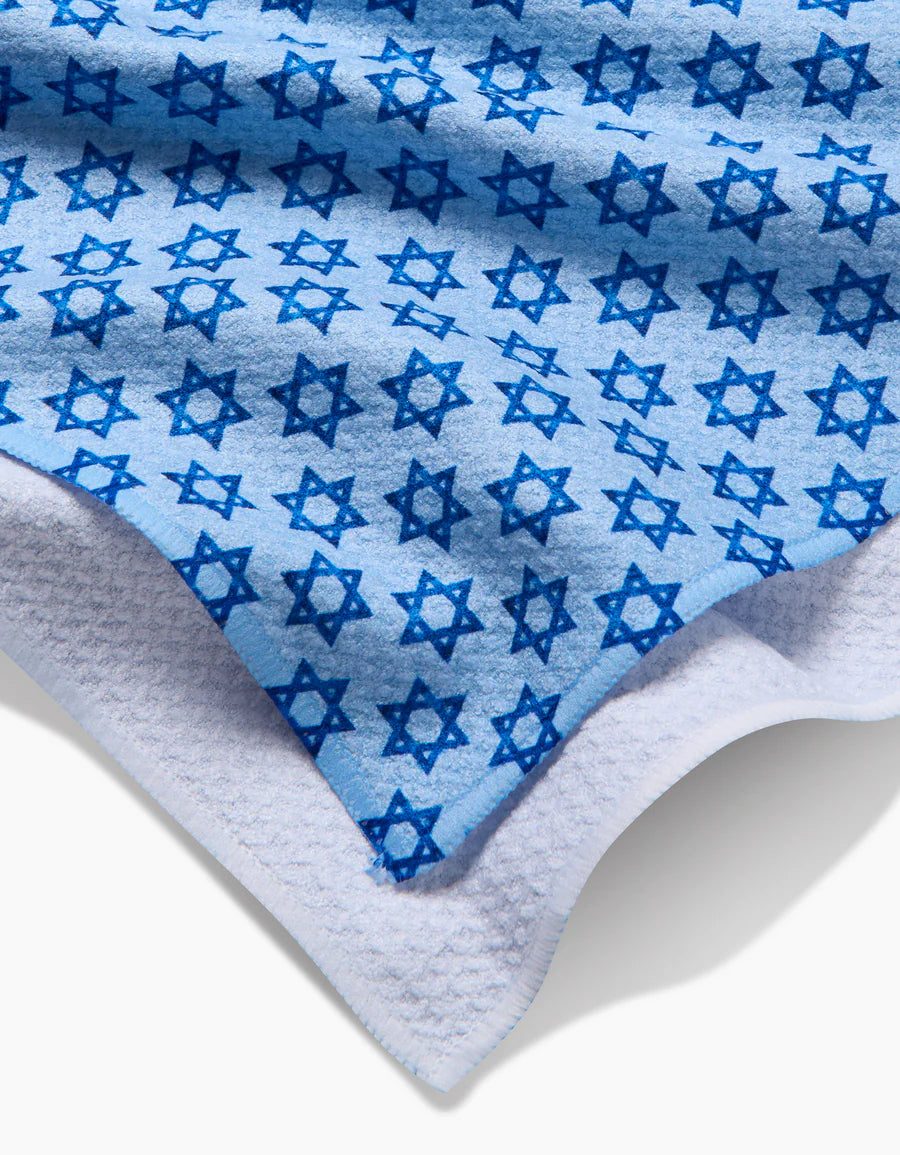 Geometry Hanukkah Tradition Tea Towel