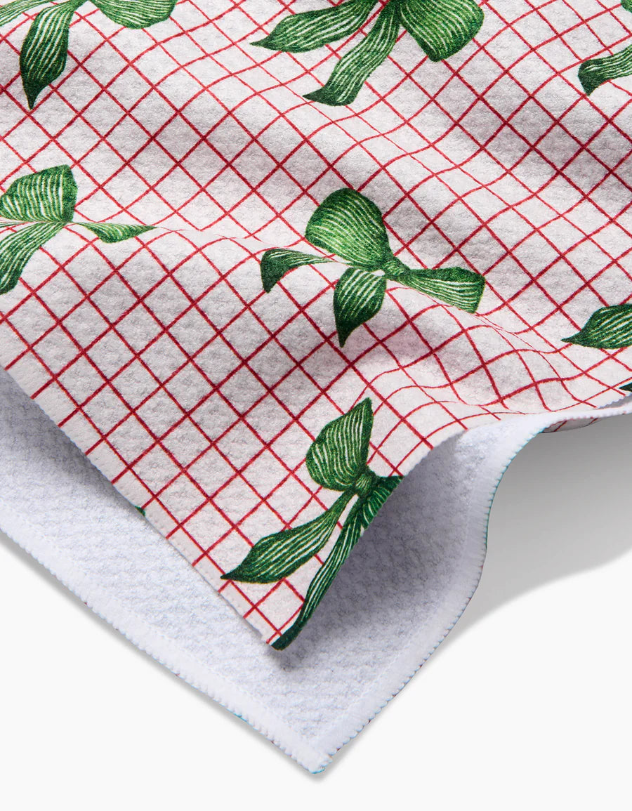 Geometry Ribbon And Cheer Tea Towel