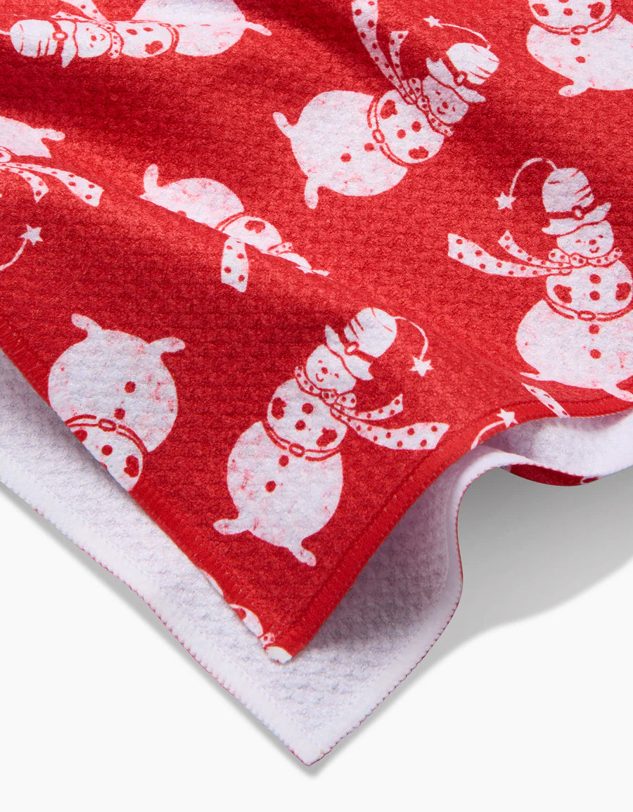 Geometry Smiley Frosty Tea Towel