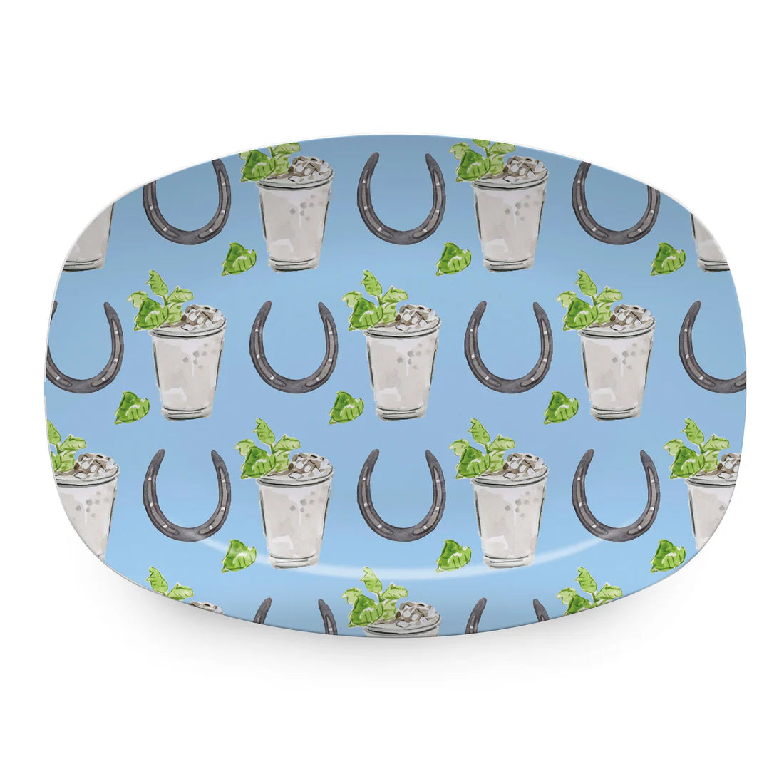 Mariposa TRAYChic Horseshoes & Juleps Platter