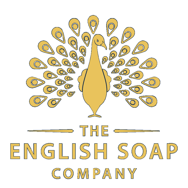 Logo of The English Soap Company with a peacock design on a white background Christina May Ltd available at The Little Exchange