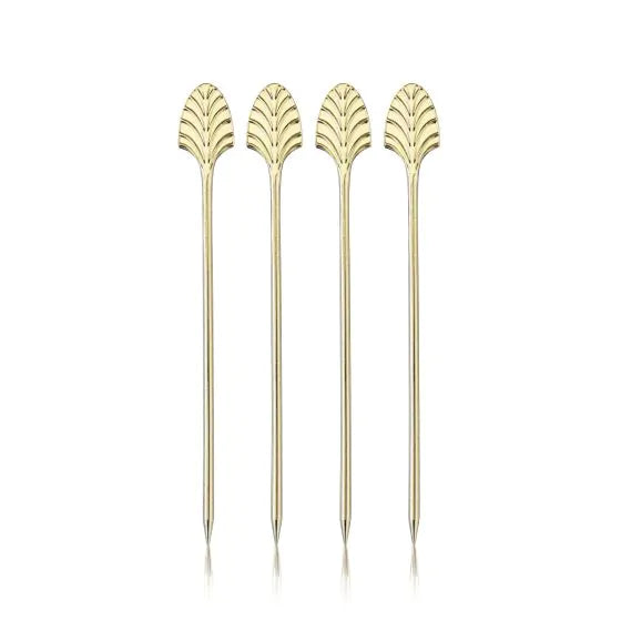 Gold Art Deco Cocktail Picks