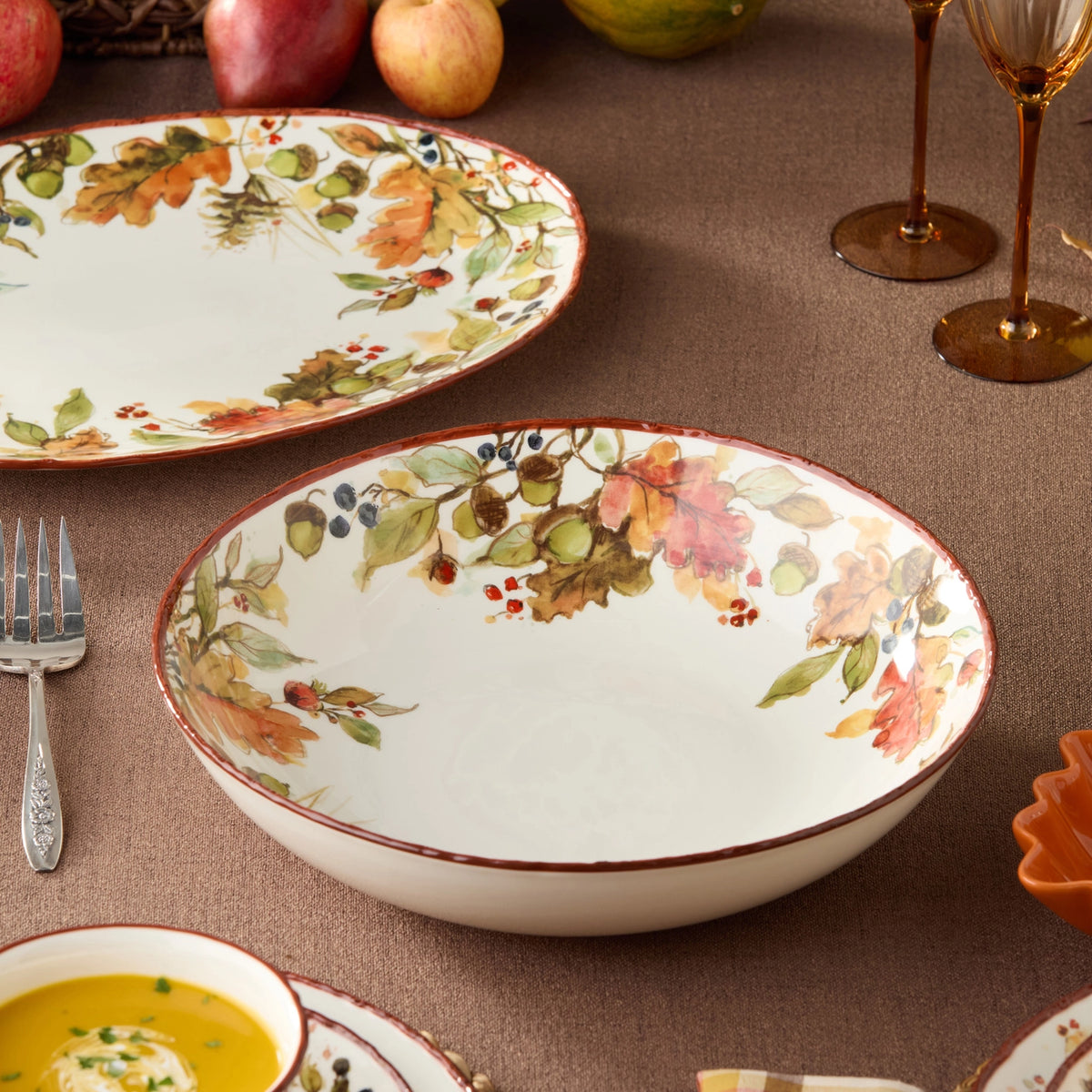 Autumn Meadows Serving Bowl