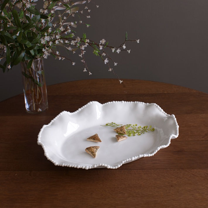 Beatriz Ball VIDA Alegria Large Oval Platter- White
