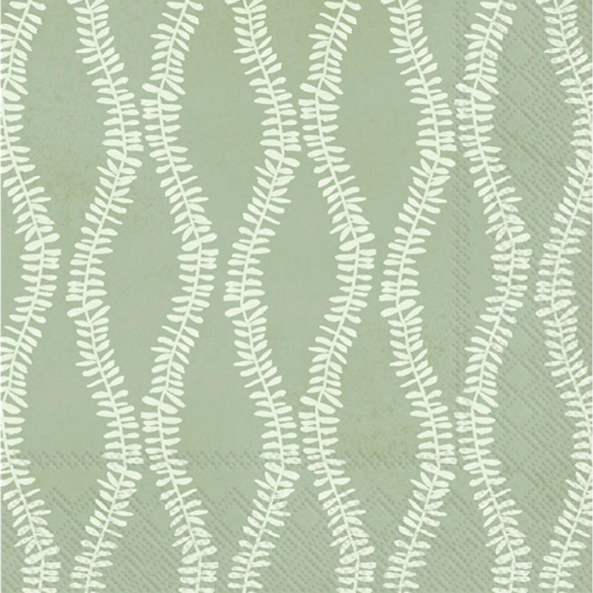 Leaf & Stem Dark Green Cocktail Napkins