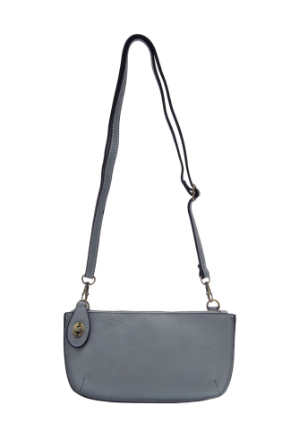 Joy Susan Mini Crossbody Wristlet Clutch Blue Grey