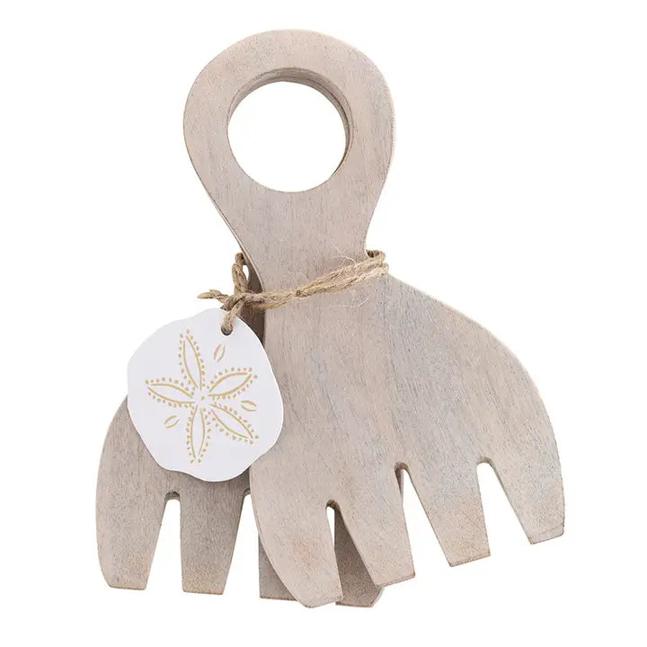 Wood Claw Salad Server