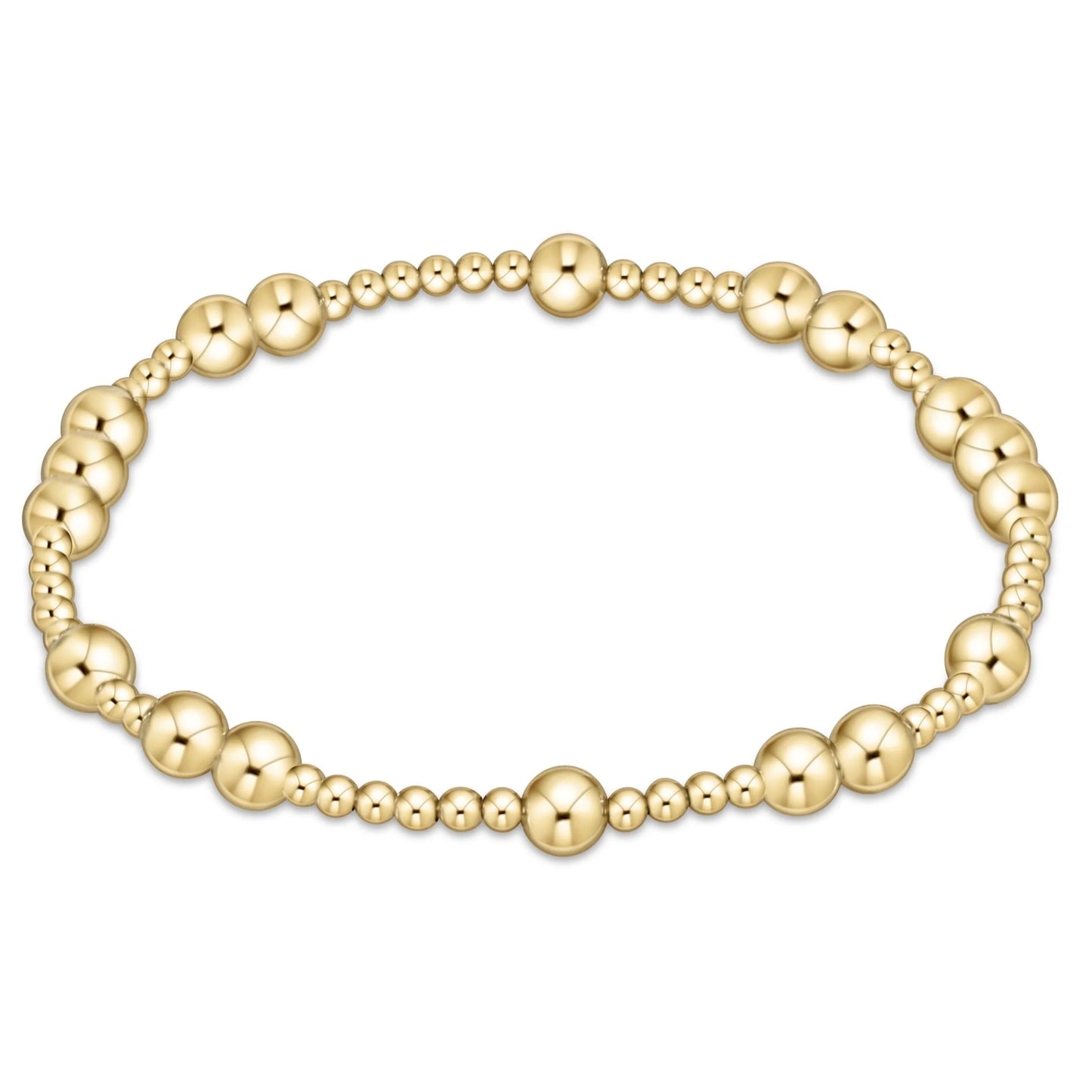 eNewton Hope Unwritten 5mm Bead Bracelet Gold