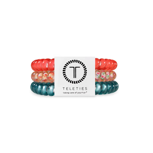 Teleties Coral Craze 3pk Hair Ties Small