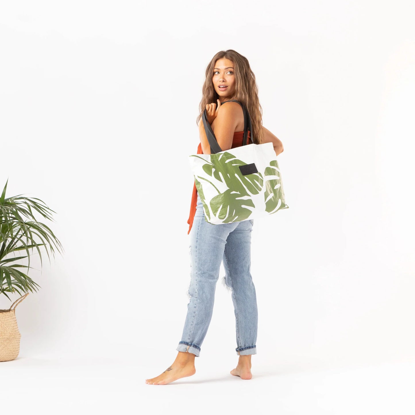 Aloha Collection Monstera Holo Holo Seaweed Bag