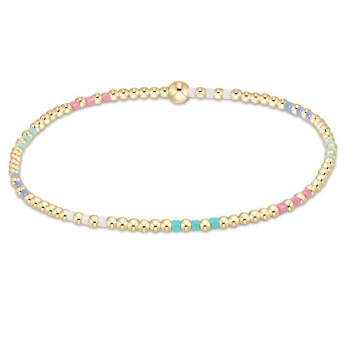 eNewton Hope Joy 2mm Bead Bracelet Hot Mess