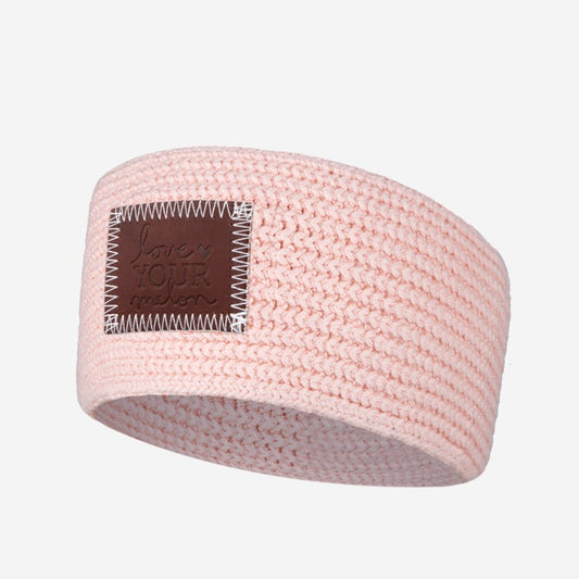 Blush knit headband