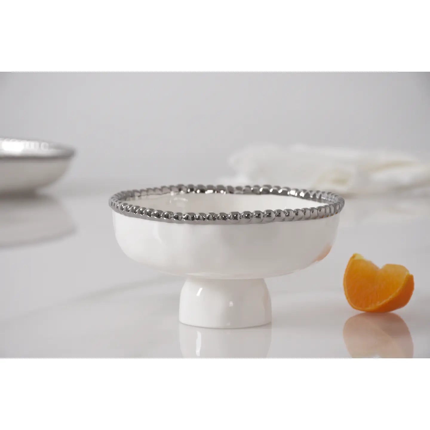 Pampa Bay Small Footed Bowl Silver