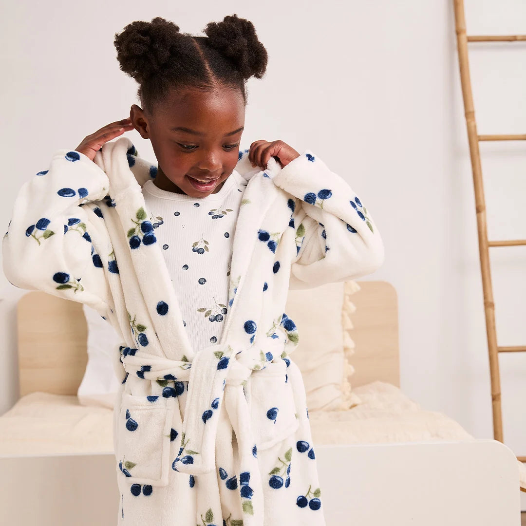 Petit Lem Blueberries Plush Robe