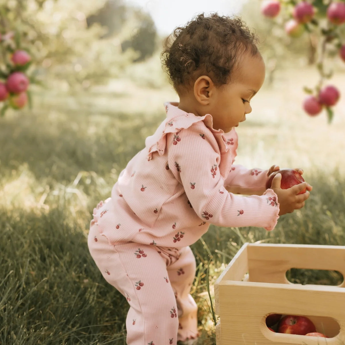 Petit Lem Little Apples Flared Leggings Set