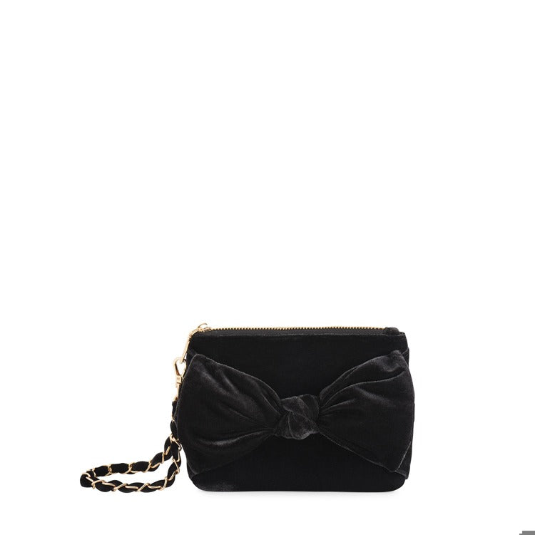 Bea Bow Wristlet Black