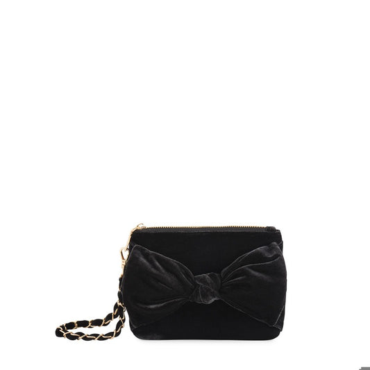 Bea Bow Wristlet Black