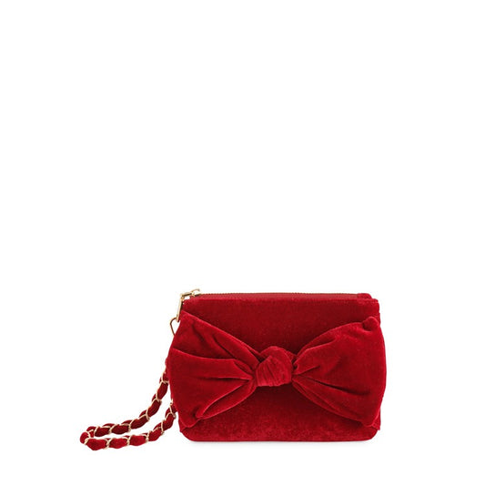 Bea Bow Wristlet Crimson