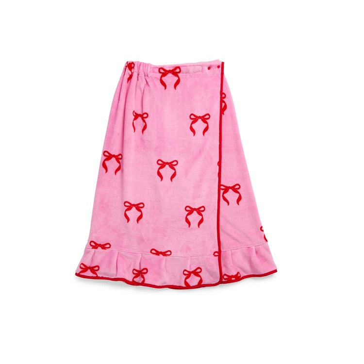 Bow Bath Wrap Pink