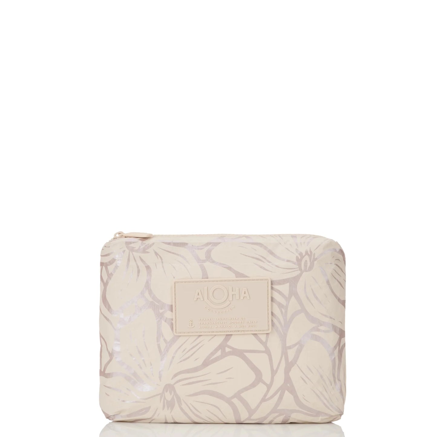 Aloha Collection Backyard Small Pouch Oyster on Sandstone