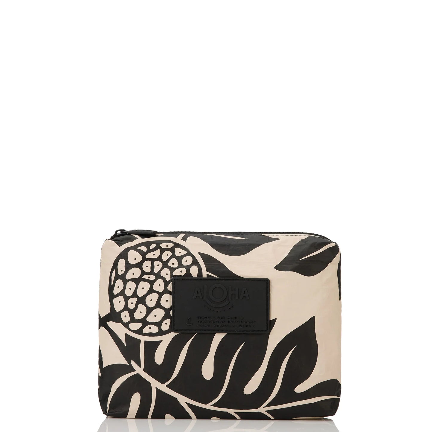 Aloha Collection Holomua Small Pouch Black on Sandstone