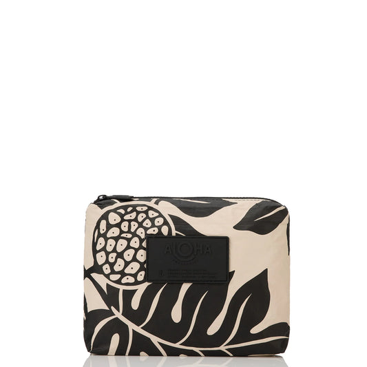 Aloha Collection Holomua Small Pouch Black on Sandstone