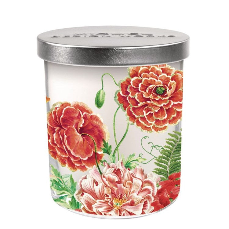 Michel Design Works Poppies & Posies Candle Jar