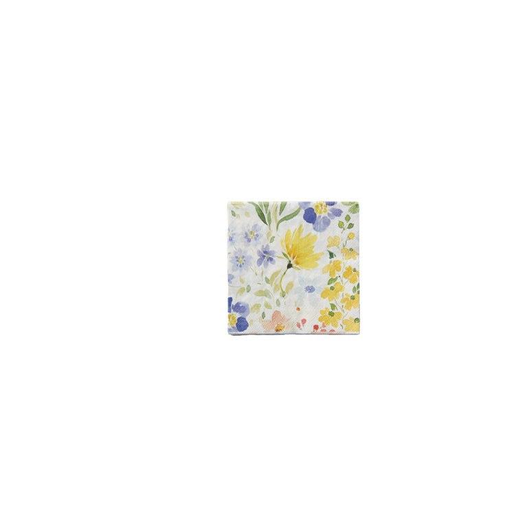 Floral Bouquet Paper Beverage Napkins