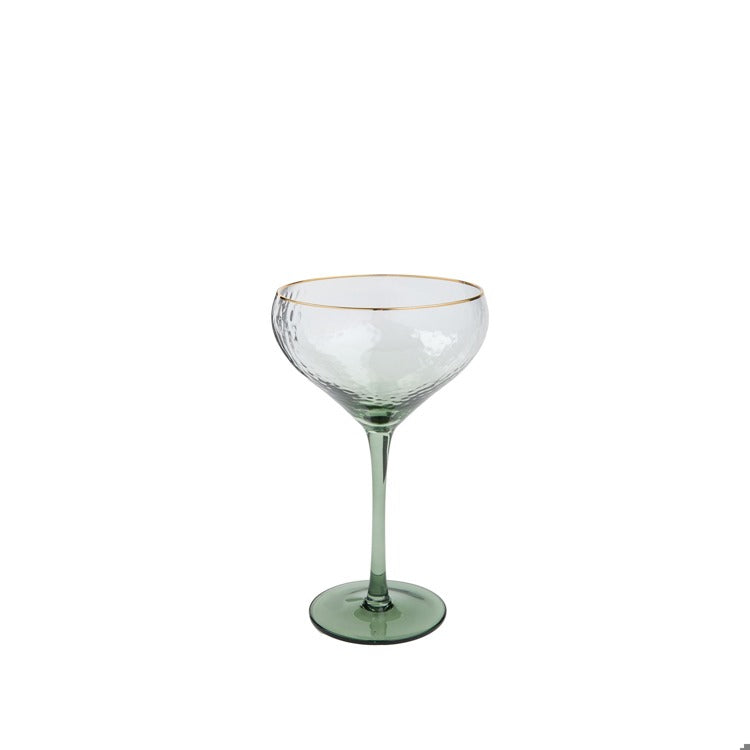 Giselle Green Coupe Champagne Glass