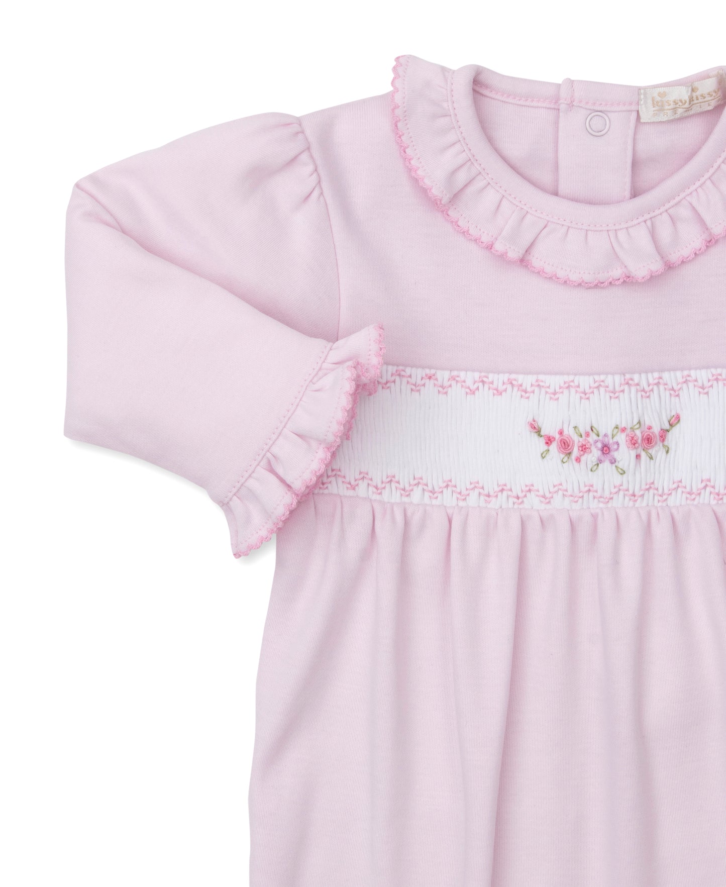 Kissy Kissy Footie w/Hand Smocking 3-6m