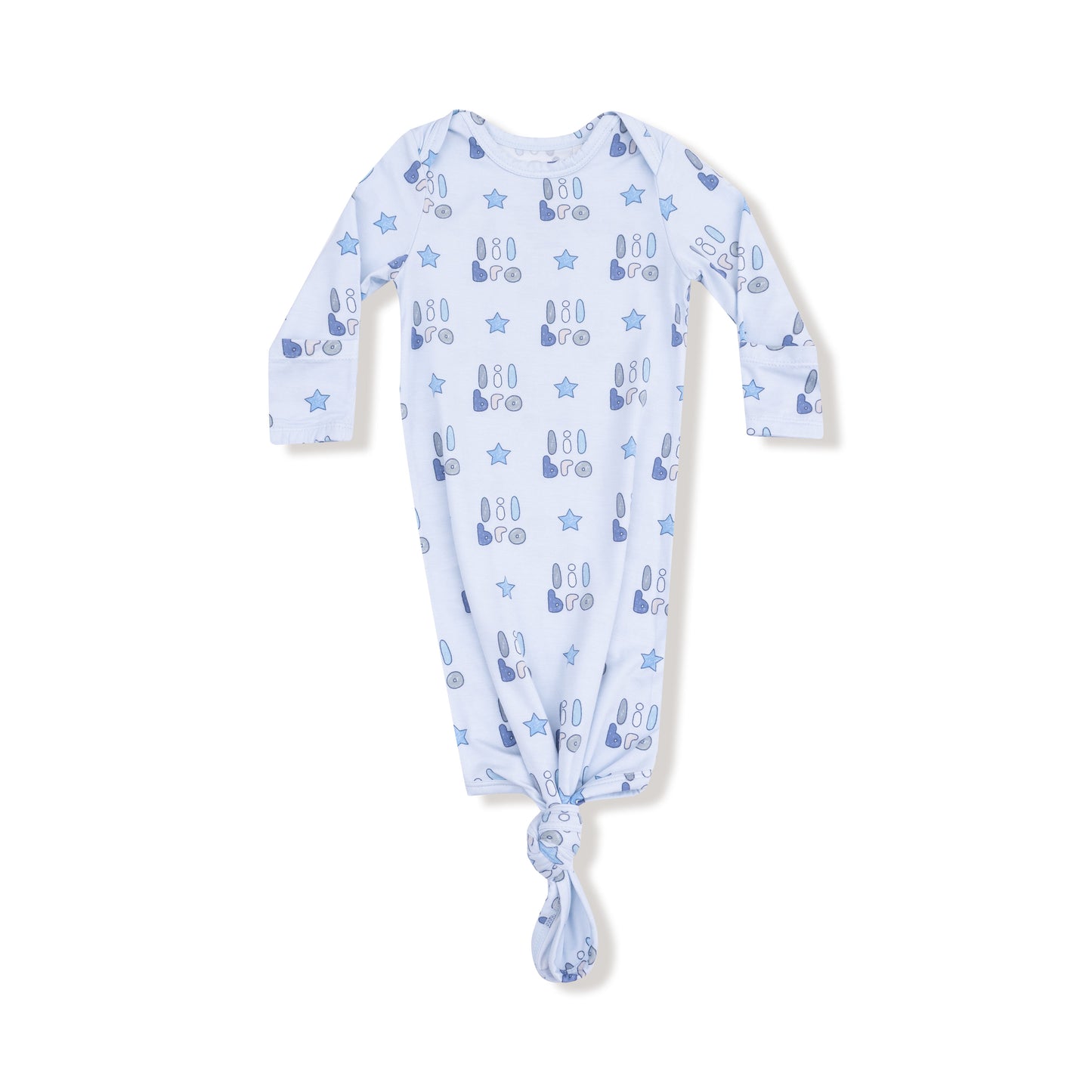 Angel Dear Lil Bro Knotted Gown 0-3m