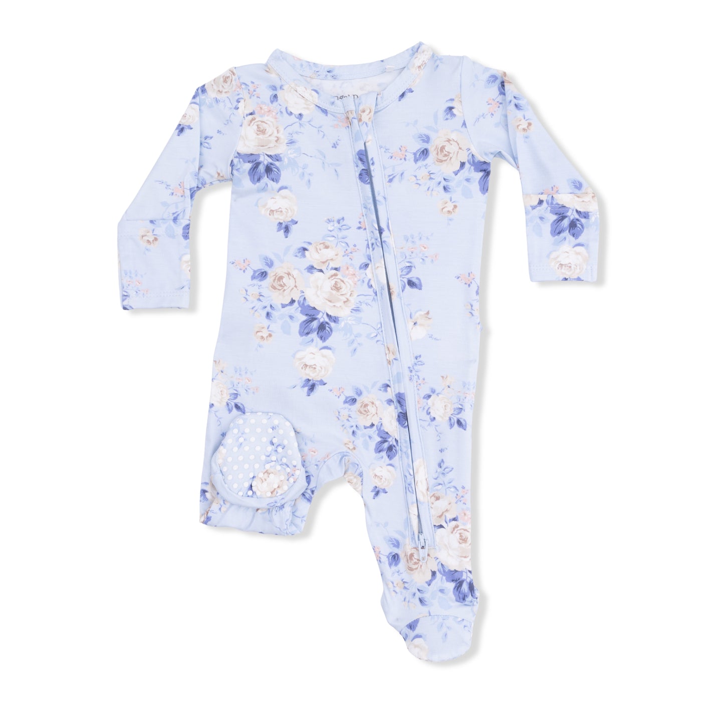 Angel Dear Ashley Rose 2 Way Zipper Footie 0-3m