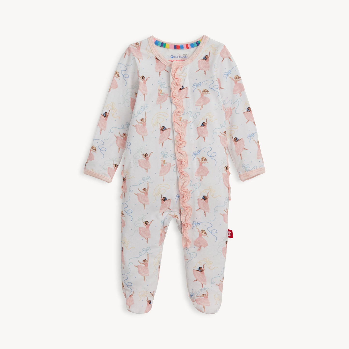 Magnetic Me Pretty Plies Modal Footie w/Ruffles 6-9m