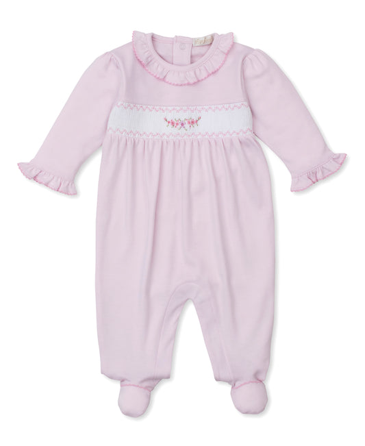 Kissy Kissy Footie w/Hand Smocking 3-6m