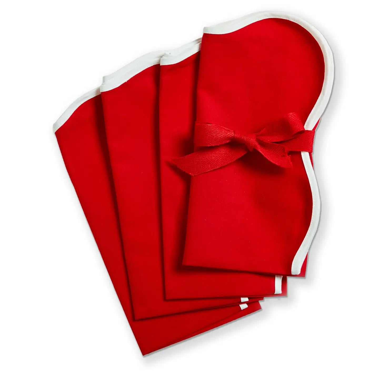 Christmas Scallop Napkin Set of 4
