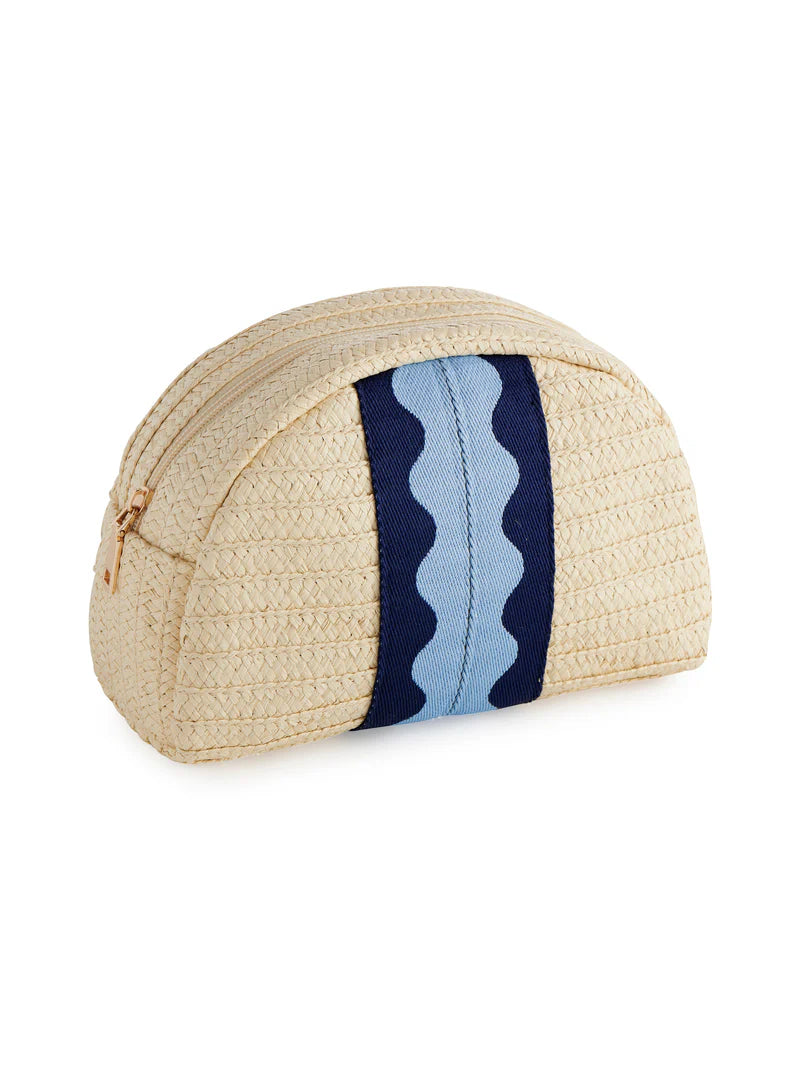 Shiraleah Marbella Zip Pouch Blue
