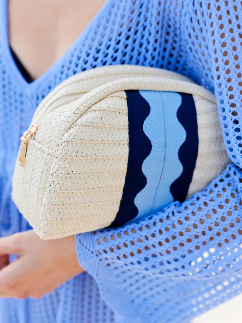Shiraleah Marbella Zip Pouch Blue