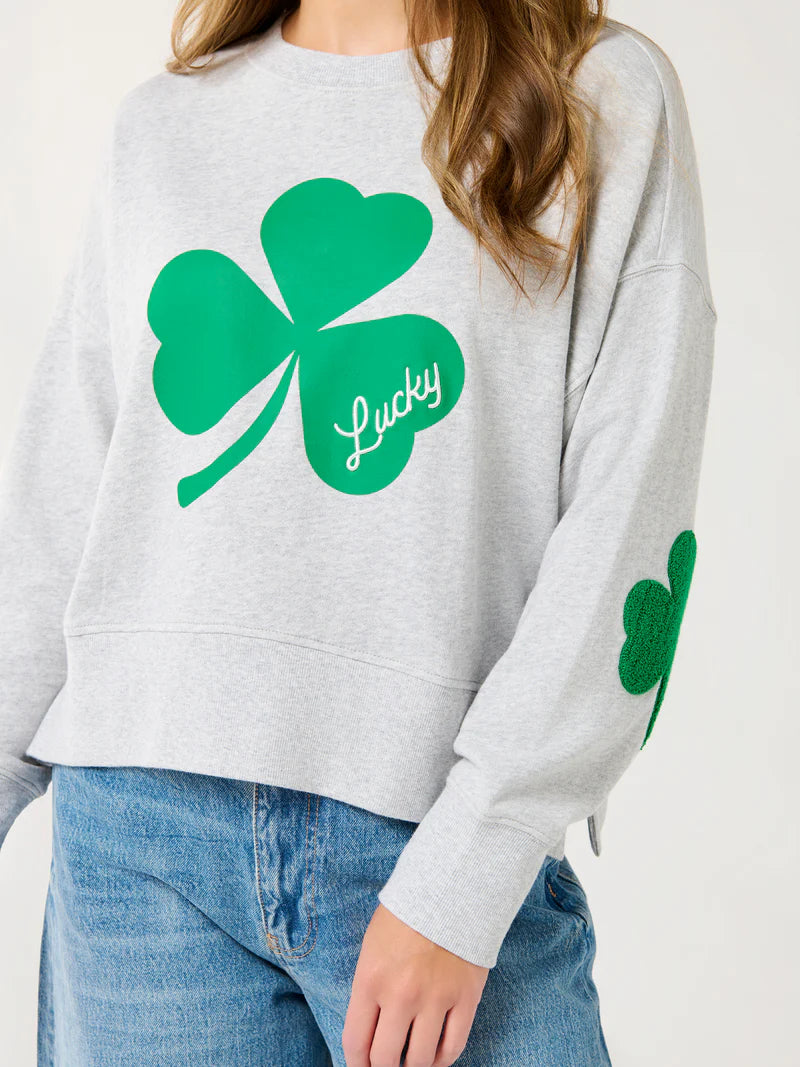 Shiraleah Shamrock Lucky Sweatshirt Medium