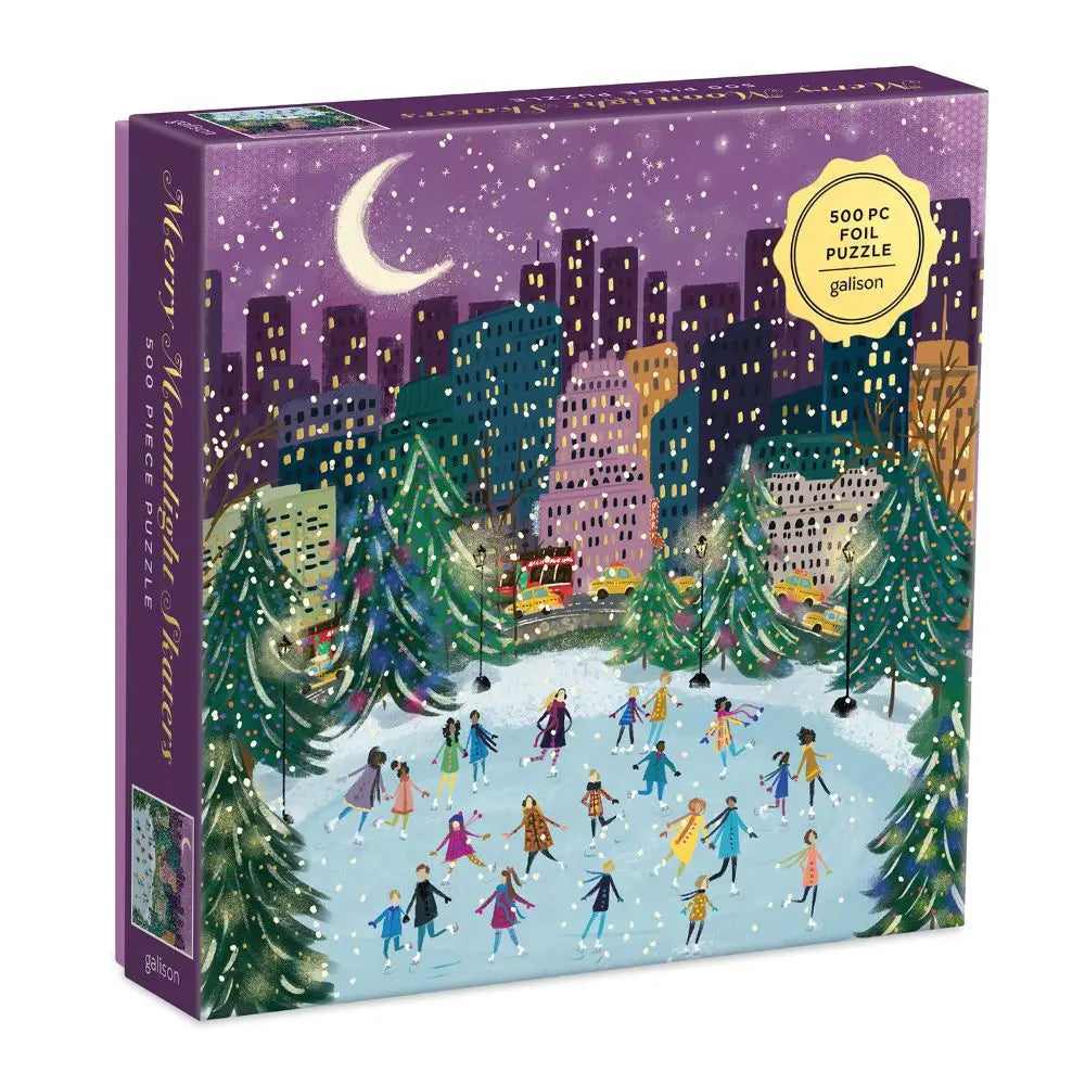 Merry Moonlight Skaters 500pc Puzzle