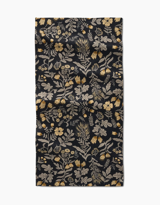 Geometry Woodland Wildflowers Bar Towel