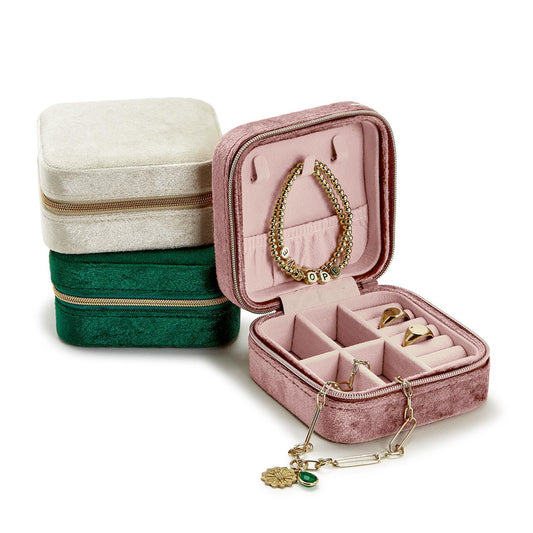Velvet Jewelry Box Green
