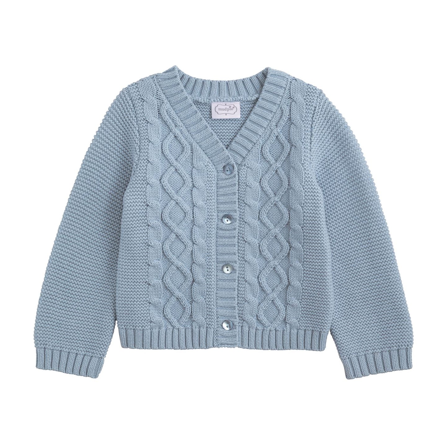 Mudpie Layette Cardigan - Blue 0-6MO