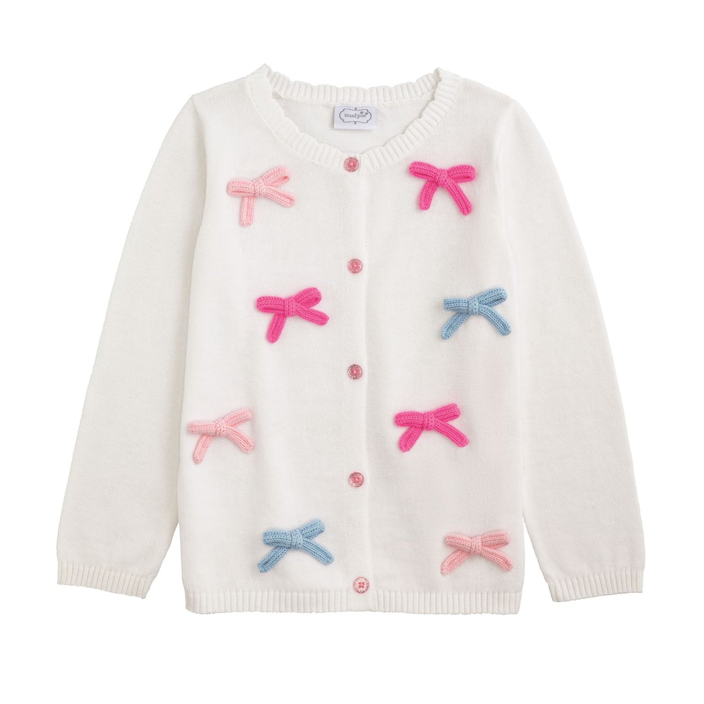 Mudpie Rainbow Bow Cardigan 12-18MO