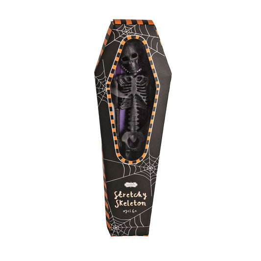 Mudpie Stretchy Coffin Skeleton Black