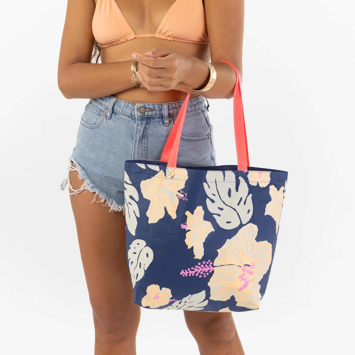 Aloha Collection Pape'ete Reversible Tote Neon Moon/Navy