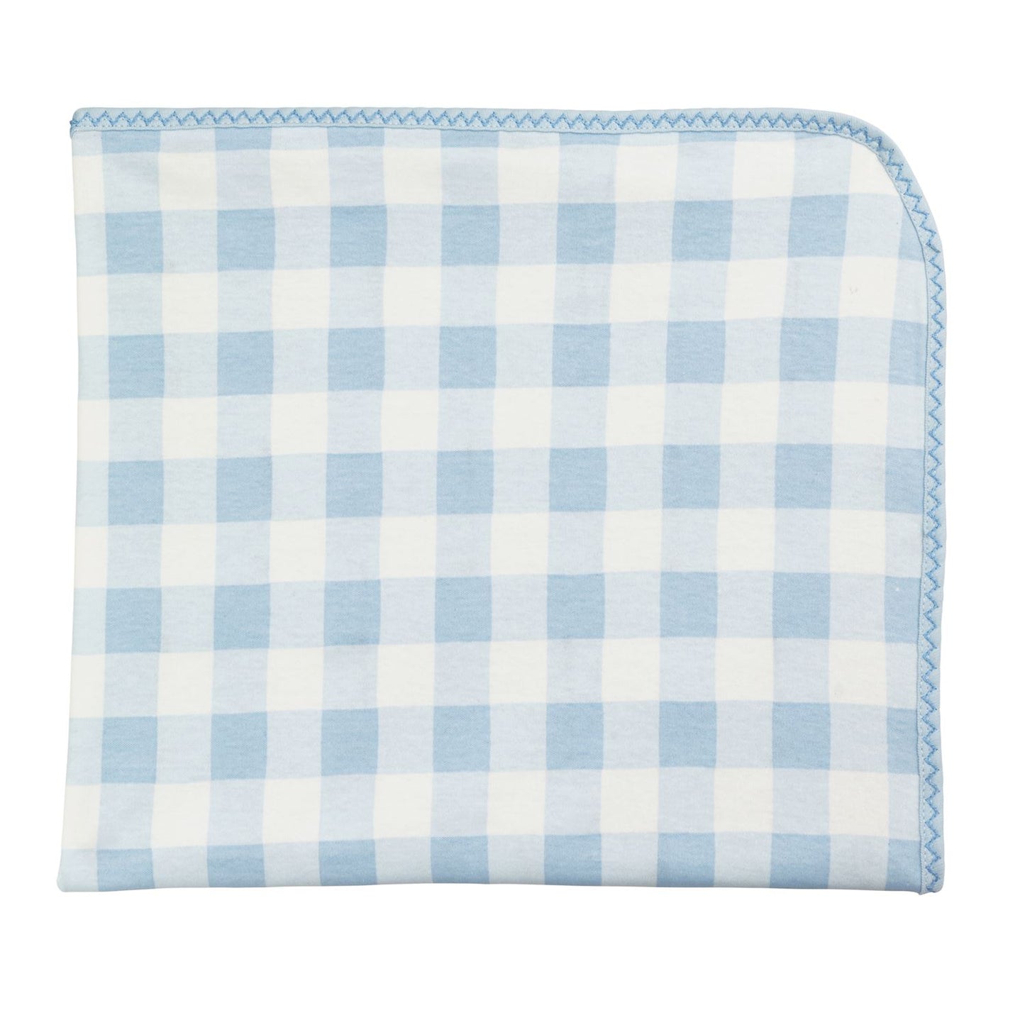 Mudpie Arrival Blanket -Boy Gingham