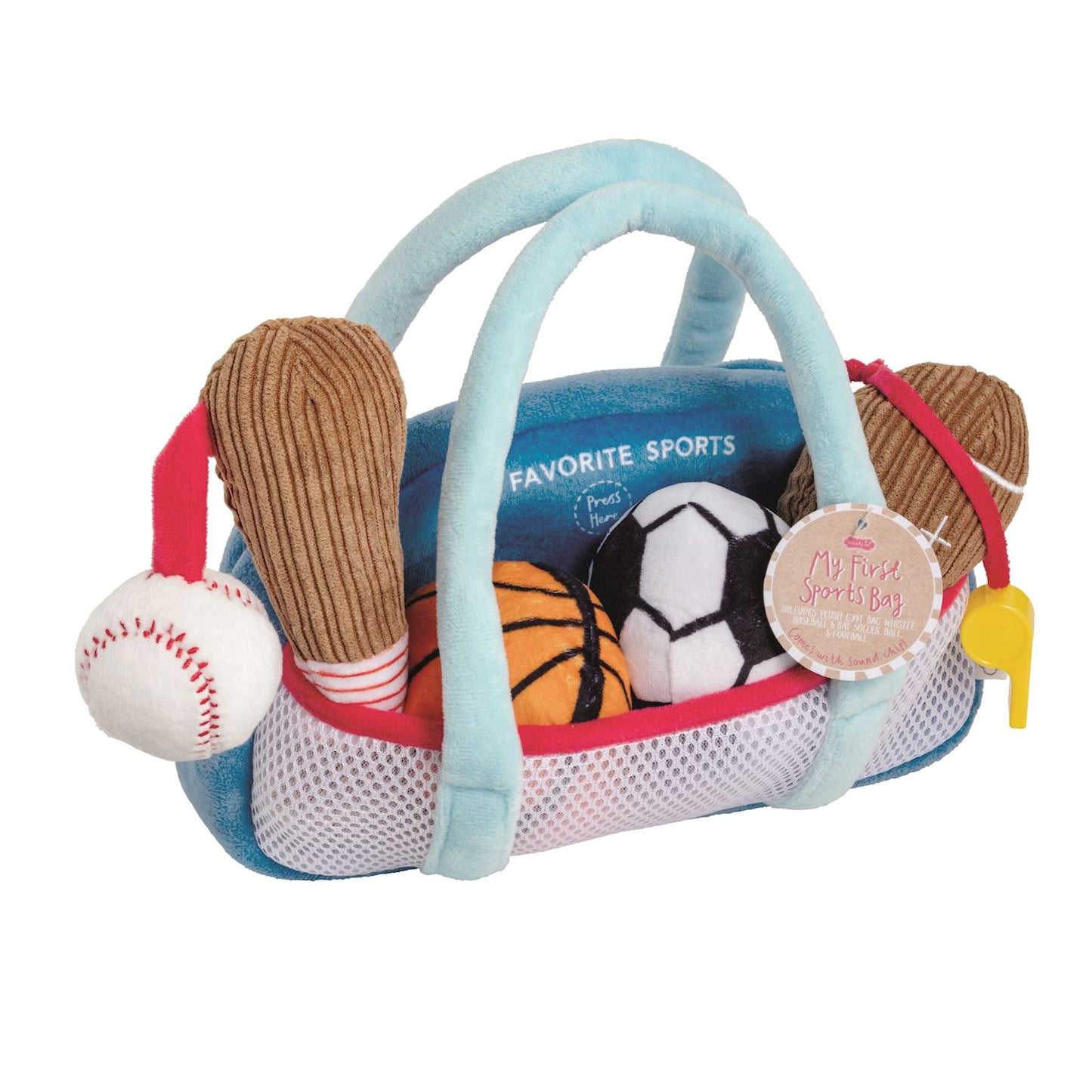 Mudpie My First Sports Bag Plush Set - Favorite Sports