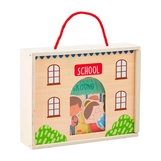 Mudpie School House Wood Boxed Set