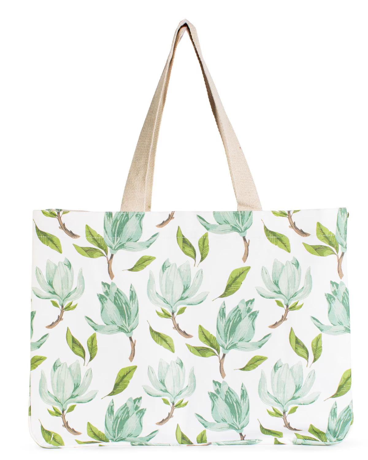 Audrey Tote Aqua/White